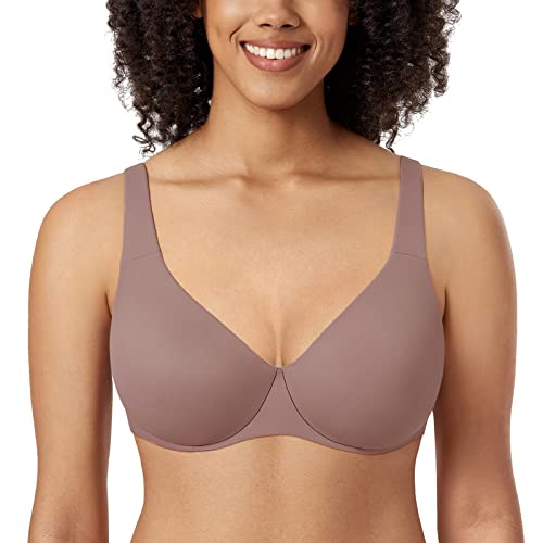 AISILIN Damen Minimizer BH Mit Bügel Große Größen Ohne Polster Vollschalen Mochaccino 105B von AISILIN