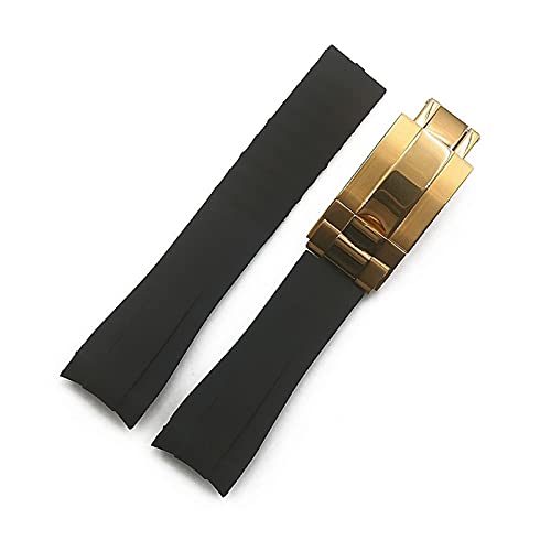 AISNXOQI Gummi -Gurt Herren -Tarn -Uhr -Accessoires für Wassergeister GMT wasserdicht von AISNXOQI