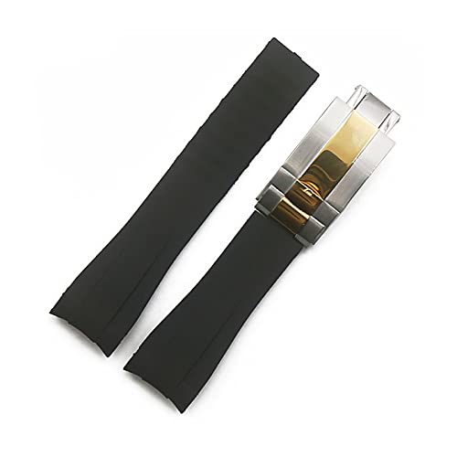 AISNXOQI Gummi -Gurt Herren -Tarn -Uhr -Accessoires für Wassergeister GMT wasserdicht von AISNXOQI