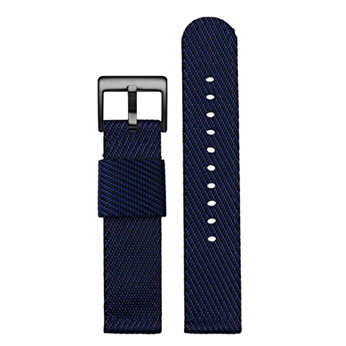 AISNXOQI Mode gewebter Nylon Uhrenband für Omega Seahorse 300 Leinwand verdickte Sportgurt 18mm 20 mm 22 mm 24 mm (Farbe: rotes beige Silber, Größe: 18 mm) von AISNXOQI