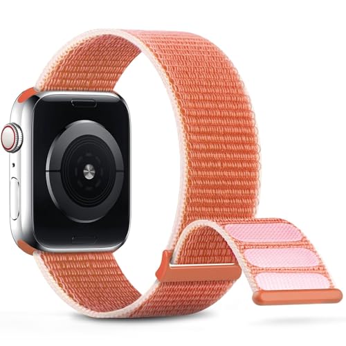 AISNXOQI Nylon Sportband kompatibel mit Band 38mm 40 mm 41 mm 42 mm 44 mm 45 mm Frauen Männer geflochten AISNXOQI Nylon Sportband kompatibel mit Band 38mm 40 mm 41 mm 42 mm 44 mm 45 mm Frauen Männer geflochten von AISNXOQI