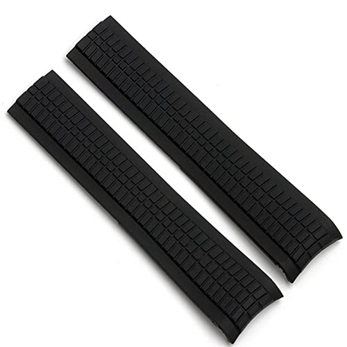AISNXOQI Soft Rubber Watch Band Aquanaut Passend für Patek Philippe Silicon 5164a 5167a 5168a 21mm Klappknuckle Uhrengurt von AISNXOQI