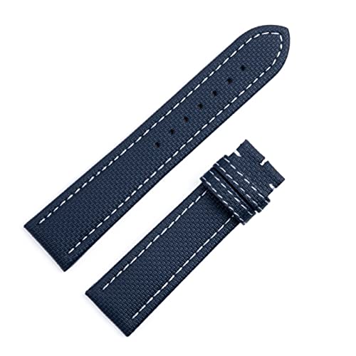 AISNXOQI Watchband 22 mm für Breitling Avenger Soft Checked Muster Leder Watch Bandgurt von AISNXOQI