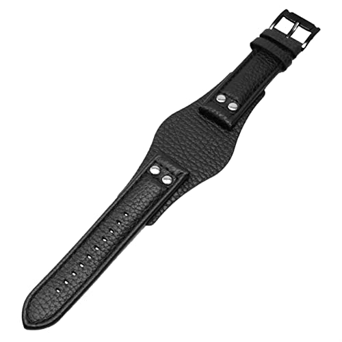 Für fossile CH2891ch3051 CH2564 CH2565 Watch Band Herren -Leder -Uhrenbänder 22 mm Riemen mit Mattenlederarmband (Farbe: brauner schwarzer Verschluss, Größe: 22 mm) von AISNXOQI