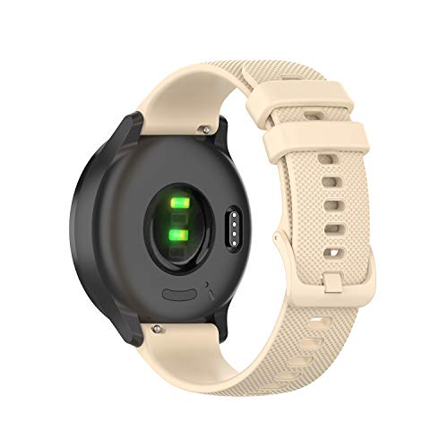 AISPORTS 5 Stück Kompatibel mit Garmin Vivomove HR/Luxe/Style Armband Silikon für Damen Herren, 20mm Quick Fit Uhrenarmband Sportarmband Ersatzarmband für Garmin Forerunner 645/245/Venu/Vivoactive 3 von AISPORTS