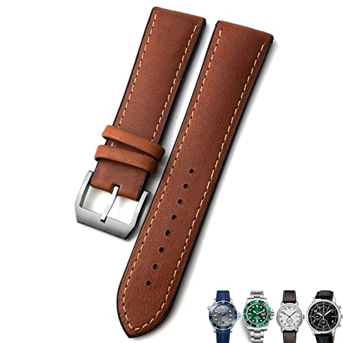 AITEKODVG 20mm 21mm 22mm Leder Uhrengurt schwarz braune Uhrenbänder für für Omega Seamaster 300 für Hamilton für für IWC für Tissot -Armband von AITEKODVG