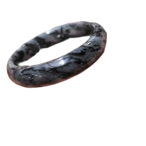 AITEKODVG Armreifen für Frauen, echte natürliche Jade Armreif handgeschnitztes Jade-Armband Frauen Armbänder schwarzer Armreif Elegant Prinzessin Schmuck Bestes Geschenk Jade Schmuck (Edelsteinfarbe: von AITEKODVG