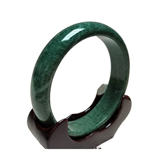 AITEKODVG China Natural Dark Green Hand geschnitztes Jade-Armband Mode Boutique Schmuck Männer und Frauen Jade Armband Geschenk (Edelsteinfarbe: 62-64) von AITEKODVG