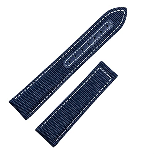 AITEKODVG Für Omega -Gurt Seamaster 300 AT150 Fabric Leder Aqua Terra 150 Watchband -Einsatzschnalle 20mm 22 mm Nylon Canvas Uhrenband (Farbe: 26 mm, Größe: 20mm) von AITEKODVG