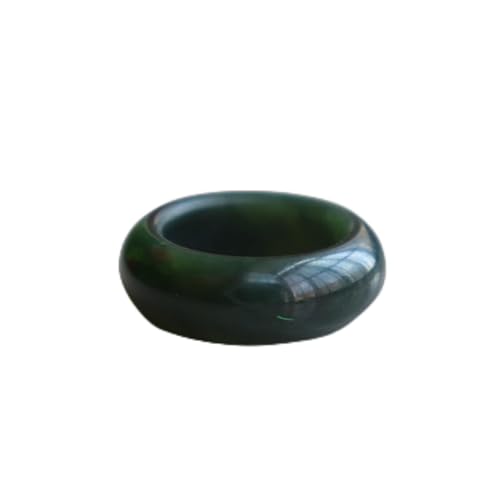 AITEKODVG Natural Hetian Jade Ringe Jasper Ring Männlich und weiblich Jade Jadeitringe Jade Geschenk Ringe Frauen Männer Schmuck (Ringgröße: 10) von AITEKODVG