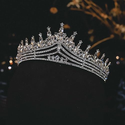 Haarschmuck Krone Tiaras für Frauen Frauen Kronen Hochzeit Haarzubehör Braut Kopfstück Engagement Schmuck Kristall Tiaras und Kronen Shining Charms Geschenk, An271 Haarschmuck Krone Tiaras für Frauen Frauen Kronen Hochzeit Haarzubehör Braut Kopfstück Engagement Schmuck Kristall Tiaras und Kronen Shining Charms Geschenk, An271 von AITEKODVG