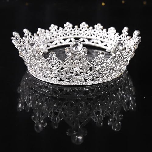 Haarschmuck Krone Tiaras für Frauen Strasskristall Kristall Hochzeit Königin Krone Tiara Braut Diadem Silber Farbe Kopfstück Kronenparty Hochzeitshaarzubehör, Hg299y Haarschmuck Krone Tiaras für Frauen Strasskristall Kristall Hochzeit Königin Krone Tiara Braut Diadem Silber Farbe Kopfstück Kronenparty Hochzeitshaarzubehör, Hg299y von AITEKODVG