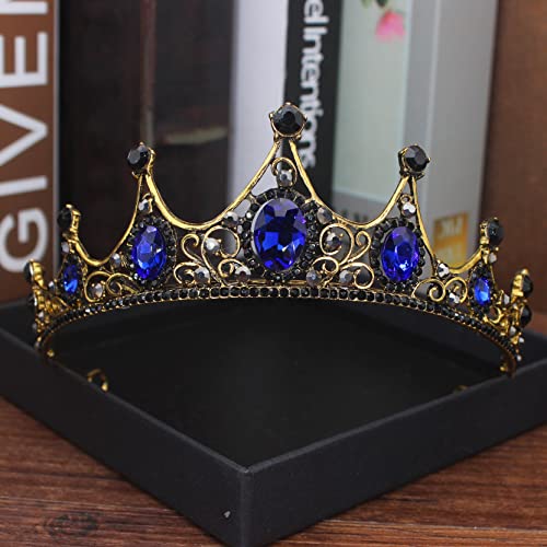 Haarschmuck Krone Tiaras für Frauen Vintage Tiara Crown Braut Kristall Königin König Kronen Hochzeit Haarschmuck Accessoires Frauen Männer Festzug Abschlussball Kopfstück, 08-20 * 36 * 55 Haarschmuck Krone Tiaras für Frauen Vintage Tiara Crown Braut Kristall Königin König Kronen Hochzeit Haarschmuck Accessoires Frauen Männer Festzug Abschlussball Kopfstück, 08-20 * 36 * 55 von AITEKODVG