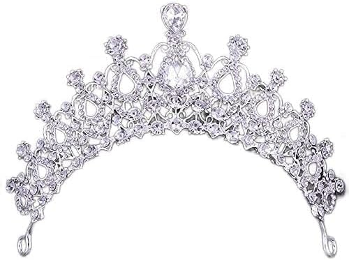 Haarschmuck Krone Tiaras für Frauen Wunderschöne silberne Farbe Kristall Braut Tiara Kronbraut Stirnbänder Frauen Haarschmuck Hochzeit Haarschmuckzubehör Accessoires Haarschmuck Krone Tiaras für Frauen Wunderschöne silberne Farbe Kristall Braut Tiara Kronbraut Stirnbänder Frauen Haarschmuck Hochzeit Haarschmuckzubehör Accessoires von AITEKODVG