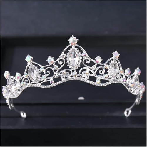 Kristallkronversestone Kopfschmuck Königin Tiara Prom Party Diadem Kinder Frauen Braut Hochzeit Haarzubehör Juwely Tiara Tiara von AITEKODVG