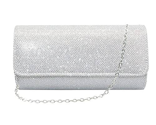 AITING damen abend party hochzeit ballabschlussball kupplung brieftasche handtasche mittel silber von AITING