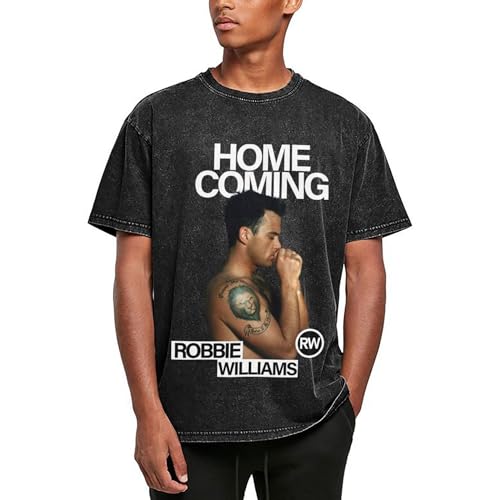 Unisex Herren Damen Robbie T-Shirts Vintage Baumwolle Tshirt Druck Grafik T-Shirt Sommer Casual Kurzarm Loose Williams T Shirt Crew Neck Tees Top Fans Merch Geschenk Singer Bekleidung Pullover Top Unisex Herren Damen Robbie T-Shirts Vintage Baumwolle Tshirt Druck Grafik T-Shirt Sommer Casual Kurzarm Loose Williams T Shirt Crew Neck Tees Top Fans Merch Geschenk Singer Bekleidung Pullover Top von AITSAUIO