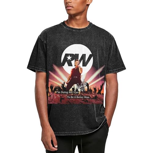 Unisex Herren Damen Robbie T-Shirts Vintage Baumwolle Tshirt Druck Grafik T-Shirt Sommer Casual Kurzarm Loose Williams T Shirt Crew Neck Tees Top Fans Merch Geschenk Singer Bekleidung Pullover Top Unisex Herren Damen Robbie T-Shirts Vintage Baumwolle Tshirt Druck Grafik T-Shirt Sommer Casual Kurzarm Loose Williams T Shirt Crew Neck Tees Top Fans Merch Geschenk Singer Bekleidung Pullover Top von AITSAUIO