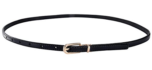 Aivtalk Damen Schmaler PU Leder Gürtel Mode Hüftgürtel Belt Dünn Taillengürtel für Jeans Kleid von Aivtalk