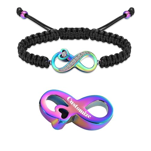 Einäscherung Armband für Asche für Frauen Männer Einstellbare Infinity Einäscherung Urne Armband Armreif für Asche Keepsake Memorial Asche Schmuck von AIWENXI