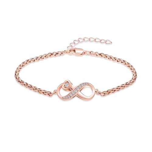 AIWENXI Kristall Infinity Einäscherung Schmuck Urne Armbänder für Asche für Frauen Männer Kristall Herz Gedächtnis Andenken Asche Armreif Schmuck von AIWENXI