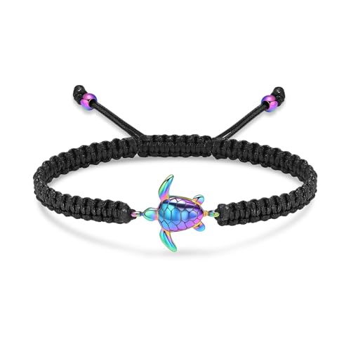 AIWENXI Meer Schildkröte Kremation Schmuck Urne Armbänder für Asche für Männer Frauen Edelstahl Beerdigungsdenkmal Asche Armband Erinnerungen Armbänder von AIWENXI
