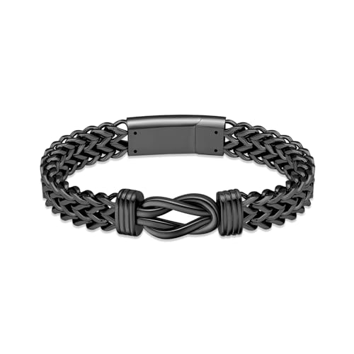 AIWENXI Unendlichkeit Urne Armbänder für Asche Cuboid Kremation Armband für Männer Frauen Edelstahl Adjustable Gedenkurne Asche Armband Schmuck von AIWENXI