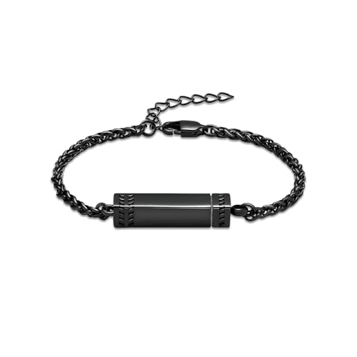 AIWENXI Urne Armbänder für Männer Frauen Zylinder Bar Kremation Armbänder für Asche Edelstahl Erinnerungsstücke Erinnerungs Asche Armband Schmuck Geschenke von AIWENXI
