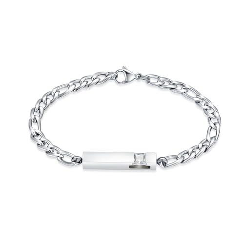 AIWENXI Urne Armband für Asche für Männer Frauen vertikale Bar Geburtsstein Einäscherung Urne Armreif Gedenkschmuck Haustier/Menschliche Andenken Asche Halter Armband AIWENXI Urne Armband für Asche für Männer Frauen vertikale Bar Geburtsstein Einäscherung Urne Armreif Gedenkschmuck Haustier/Menschliche Andenken Asche Halter Armband von AIWENXI
