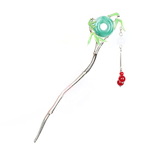 Chignon-Haarnadeln, Haarstäbe, Haarstäbchen, baumelnde Haarstäbe aus Metall, Haarstäbchen in Bambusform, elegante Haarnadeln, chinesische Essstäbchen, Haar-Accessoires for dickes Haar von AIXILAN