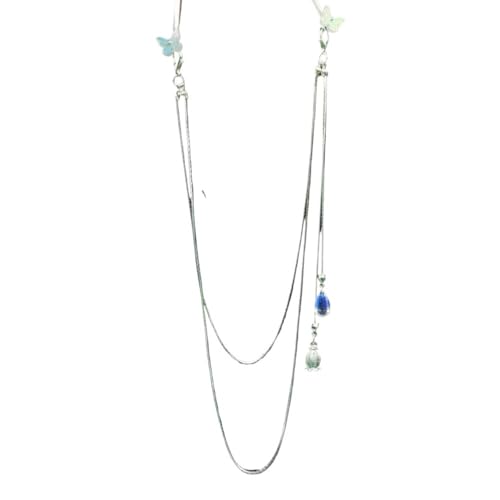 Chignon-Haarnadeln, Haarstäbe, baumelnde Haarstäbe mit Quaste und Kette for Dutts, Schmetterlings-Haarstäbchen, elegante Haarnadeln, klassische Doppel-Essstäbchen, Haar-Accessoires for dickes Haar von AIXILAN