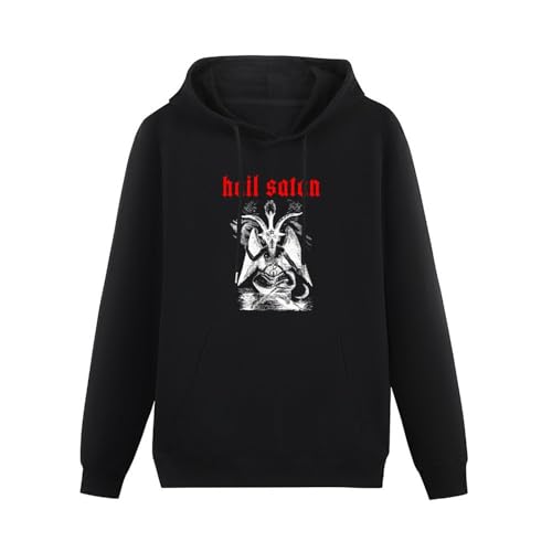 AIXINLI Hail Satan Hoodies Hoody Sweatshirts Black XL von AIXINLI