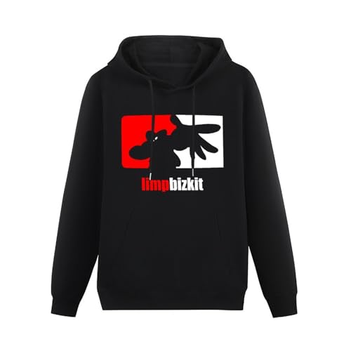 AIXINLI Limp Bizkit Sweatershirt American Rapmusic Black Unisex Cotton Hoody Black XXL von AIXINLI