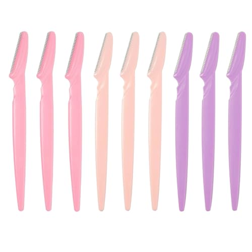 Augenbrauenformer für Frauen, 9 Stück, Eyebrow Razor & Face Shaver for Women, Gesichts- und Augenbrauenhaarentfernung, sanfte Hautpeeling-Klinge, Peeling-Dermaplaning-Tool Augenbrauenformer für Frauen, 9 Stück, Eyebrow Razor & Face Shaver for Women, Gesichts- und Augenbrauenhaarentfernung, sanfte Hautpeeling-Klinge, Peeling-Dermaplaning-Tool von AIXYEA