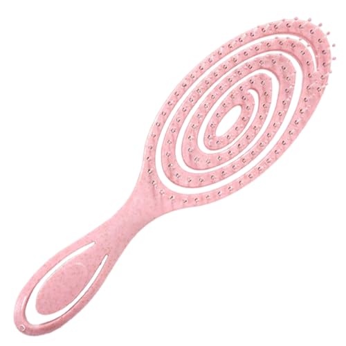 Detangler Haarbürste, Haarbürste ohne Ziepen für Damen und Herren, Haarbürste ohne Ziepen, Reduzieren Haarbruch & Entfernen Knoten, für Locken, nasse, feine & lange Haare, Hair Brush, rosa Detangler Haarbürste, Haarbürste ohne Ziepen für Damen und Herren, Haarbürste ohne Ziepen, Reduzieren Haarbruch & Entfernen Knoten, für Locken, nasse, feine & lange Haare, Hair Brush, rosa von AIXYEA