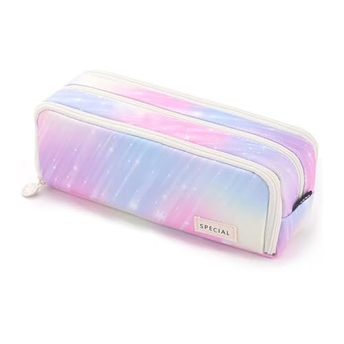 Federmäppchen, Große Kapazität Mäppchen Mädchen, Beuteltasche 2 Fächer Mädchen, Reißverschluss Smoothy Stiftetui, Erweiterbar Federmäppchen Mädchen, Erwachsene Büro Geschenk, Case Großes Federmäppchen von AIXYEA