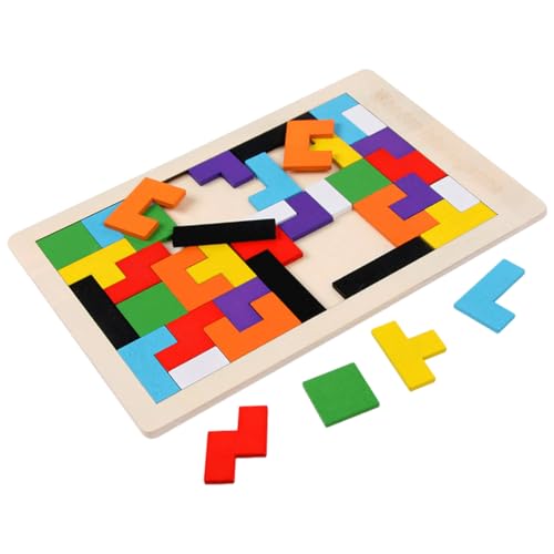 Kreatives Montessori Tangram Puzzle, Holz Montessori Spielzeug ab 1 2 3 Jahr, Holzspielzeug Motorikspielzeug, Lernspielzeug für Kleinkinder, Fördert logisches Denken und Räumliche Vorstellungskraft von AIXYEA