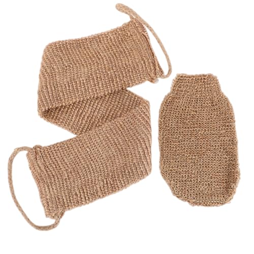 Rückenschrubber für Dusche, 2 Stück, Baumwolle Rückenschrubber für Körperpeeling, Rückenbürste Massagehandschuh mit Rücken, für Damen und Herren Badepeeling Spa Keine Schädigung Der Haut Rückenschrubber für Dusche, 2 Stück, Baumwolle Rückenschrubber für Körperpeeling, Rückenbürste Massagehandschuh mit Rücken, für Damen und Herren Badepeeling Spa Keine Schädigung Der Haut von AIXYEA