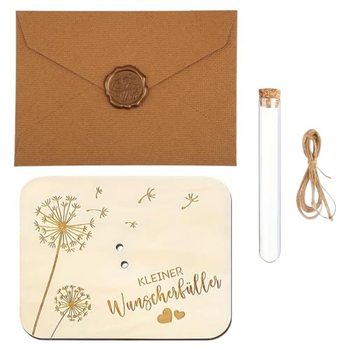 Verpackung für Geldgeschenke Geburtstag, Wunscherfüller Geldgeschenk aus Holz, Lustige Geldgeschenk Geburtstag mit Umschlägen, mit Reagenzglas, Führerschein Geschenk, für Geburtstag Hochzeit von AIXYEA