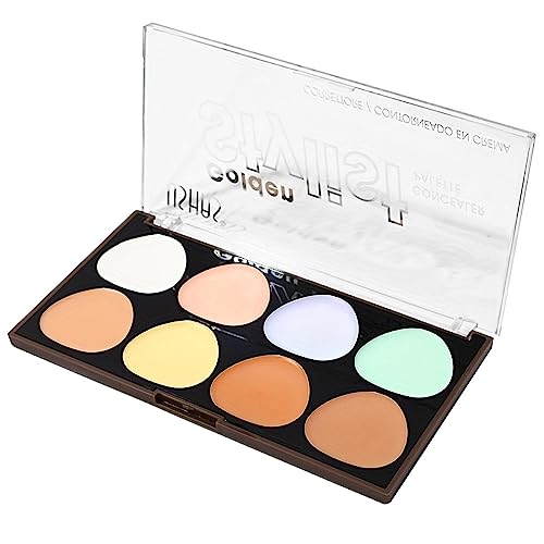 Creme-Make-up-Palette - Wasserfeste 8-Farben-Korrekturpalette,Make-up-Palette mit Highlightern und Konturtönen, Creme- und Puder-Konturpalette für Mädchen und Frauen Aiying von AIYING