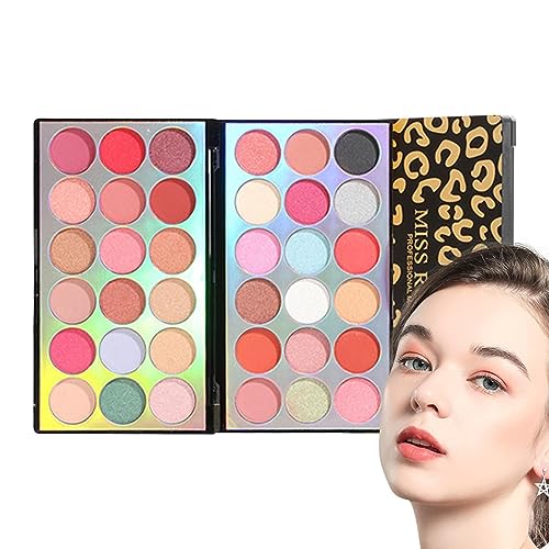 Farb-Lidschatten-Palette - 36 Farben mattes Glitzer-Augen-Make-up mit hohem Pigmentgehalt - Einfach aufzutragende Augenkosmetik für Frauen und Mädchen, langanhaltender Lidschatten für die Aiying von AIYING