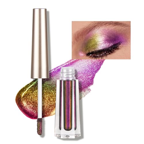 Flüssiges Chamäleon-Lidschatten-Make-up | Multichromer Glitzer-Schimmer-Lidschatten,MultiChrome Lidschatten-Glitzer als Geschenk für Mädchen Aiying von AIYING