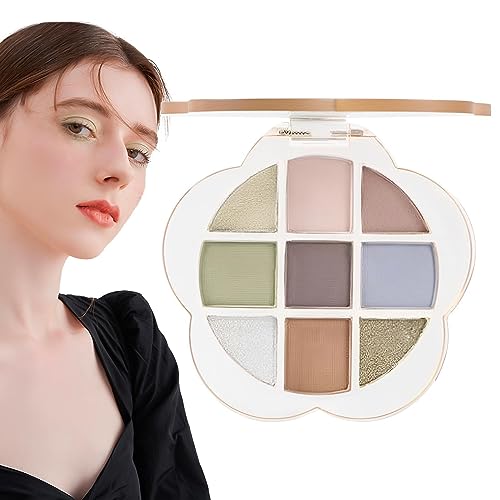 Lidschatten-Palette Make-up | 9-Farben-Make-up-Palette,Mischbare Lidschattenpalette, langlebige Lidschattenpalette, matte und schimmernde Make-up-Paletten, Lidschatten in natürlichen Farben Aiying von AIYING