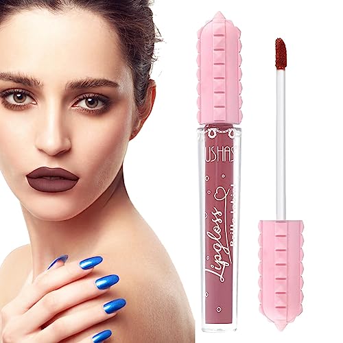 Lippentönung,Lippenstift-Make-up - Lippenkosmetik, samtmatte Lippenstifte – feuchtigkeitsspendender, leichter, langlebiger, roter, wischfester Lippenfarbton für Frauen und Mädchen als Geschenk Aiying von AIYING