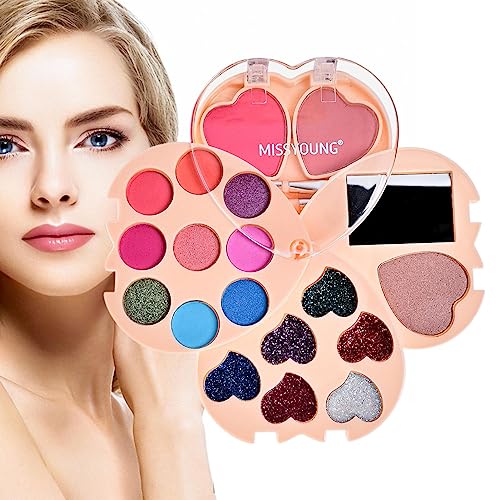 Nude-Lidschatten-Palette | Neutraler Lidschatten,18-Farben-Lidschatten-Paletten-Set, All-in-1-Make-up-Set, milde Textur, einfach zu mischen für Zuhause, Party, Pendeln, Alltag Aiying von AIYING