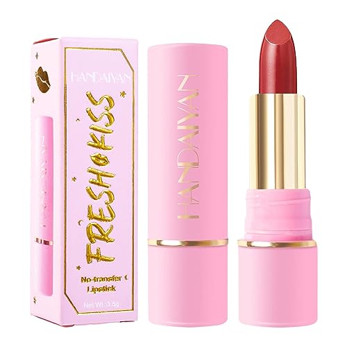 Wasserfester Lippenstift 24 Stunden | Nude nährender Lippenstift | 3,8 g langlebiger, 24 Stunden pflegender Lippenstift, mattierter, antihaftbeschichteter Lippenstift für Frauen-Make-up Aiying von AIYING