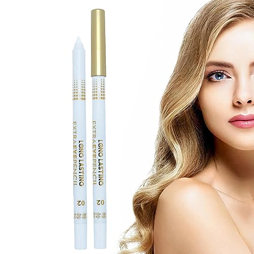 Weißer Eyeliner-Stift | Wischfester, wasserfester schwarzer Eyeliner-Stift | Schnell trocknender Gel-Eyeliner-Stift, gleitet sanft auf dem langlebigen, schweißfesten Augen-Make-up-Eyeliner Aiying von AIYING