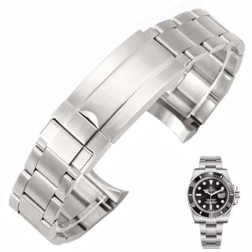 AIYIRUO Uhrenarmbänder Edelstahl Armband Männe Metall20mm 21mm Fester Edelstahl Ersatzarmband Kompatibel mit der Rolex Submarine-Serie der DiTona-Serie von AIYIRUO