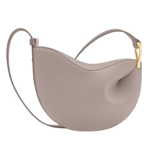 AIZHIYI Damen Leder-Ködeltasche, PU-Leder, Schultertasche, einfarbig, für den täglichen Pendler, verstellbarer Riemen, GRAU AIZHIYI Damen Leder-Ködeltasche, PU-Leder, Schultertasche, einfarbig, für den täglichen Pendler, verstellbarer Riemen, GRAU von AIZHIYI