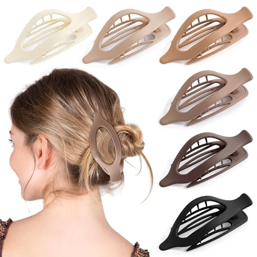 Rutschfeste Haarkrallen Schwarze Haarspangen Große Haarkralle Clip Haarspangen für dickes Haar Frauen Haarschmuck für Frauen und Mädchen (HairclawLF) von AIZIYIN